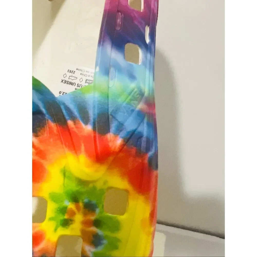 Vans Slip-On TRK Shoes Rainbow Tie-Dye Rinseable Water Shoes Sz 4 US Big Kid